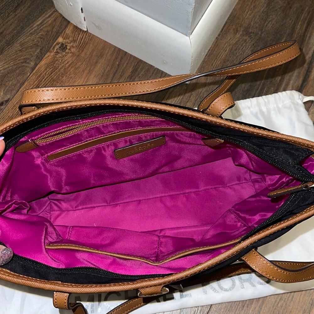 Michael Kors purse. Black and brown.